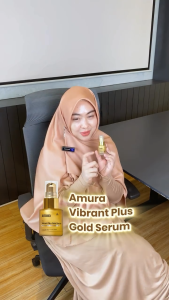 Amura Vibrant Plush Gold Serum 20ml – Anti Aging Mencerahkan dan Mengencangkan Wajah
