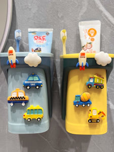 Giá Để Bàn Đánh Răng Phong Cách Hoạt Hình Gắn Tường Không Cần Đục Lỗ Giá Để Kẹo Đánh Răng Giá Để Bàn Vệ Sinh Cá Nhân Cho Trẻ Em