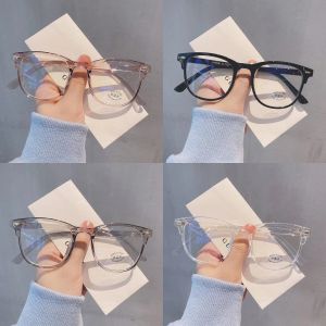 แว่นตา แว่นตาคอมพิวเตอร์ ป้องกัน รังสี กรอบ แว่นตา สาว นักเรียน ผู้หญิง ผู้ชาย ป้องกัน สีฟ้า รอบ กรอบ แว่นตา MIMOON