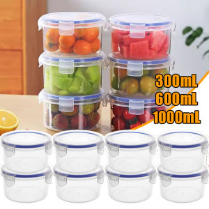 300/600/1000ML Reusable Food Saver Box Tomato Garlic Onion Lemon Keeper Refrigerator Clear Box Vegetable Fruit Holder for Food Fresh Keeping