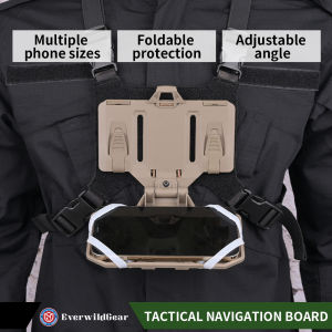 Tactical MOLLE Folded Navigation Board Mobile Phones Navigator Holder Vest Chest Bag Admin Panel Hunting Vest Accessories