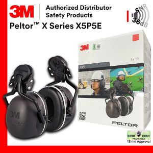3M Premium X5P5E PELTOR Helmet Attached Electrically Insulated Safety Earmuffs/ DOSH SIRIM Approved  Short Brim  Helmet Earmuff SNR 36dB Compatible with 3M H-700 Series Short Brim Helmet