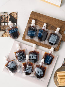 Coffee Concentrated Solution Packing Bags Commercial Disposable Italian Liquid Extraction Packing Bag Sealed Suction Nozzle Bag Self-Supporting