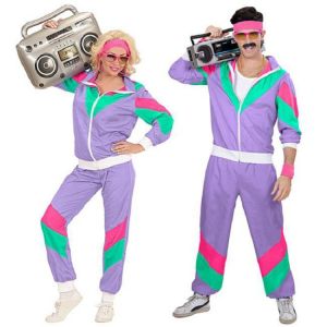 WUYIMEI | Vintage 80s Hip Hop Disco Suit Halloween Carnival Role Play Costume