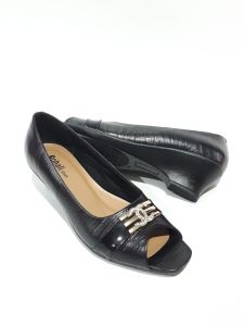 SEPATU  WEDGES PEEP TOE (DEPAN TERBUKA) WANITA  KULIT 033