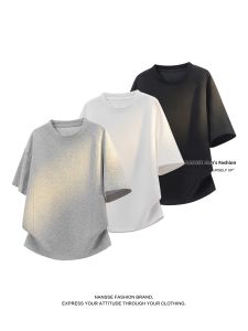 NANSSE | Casual Deconstructed Jointed Straight Shoulder Heavyweight Loose T-Shirt