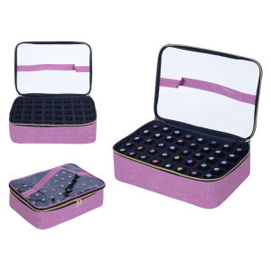 Túi Đựng Sơn Móng Tay UOZL 40 Lọ Có Ngăn Chứa Có Thể Tháo Rời Túi Đựng Cọ Trang Điểm Bằng Polyester Dành Cho Dụng Cụ Làm Móng & Sơn Móng