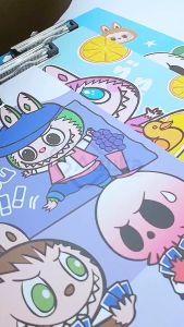 Papan Ujian / Papan Jalan / Papan Dada / Clipboard Funcy 2 Muka LABUBU SANRIO