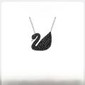Dây Chuyền Swarovksi Swan Lớn Hình Con Gấu Đen Phụ Kiện Trang Sức Thời Trang Dây Chuyền Xương Đòn Khóa Xương Đòn Trang Sức Hợp Kim. 