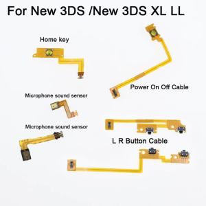 1PC For New 3DS Microphone Cable& Home Key Cable &Power Switch On Off Button Flex Cable Replacement For New 3DS XL LL Console