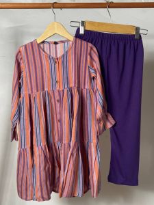 SETELAN ANAK PEREMPUAN SET TUNIK KIKAN ARUMI SERIES CUTE KIDS USIA 1-8 TAHUN