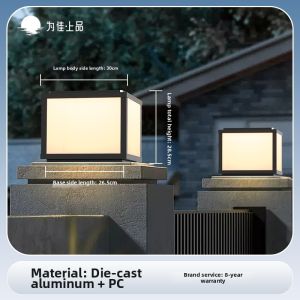 VINCAN | Solar Waterproof Outdoor Pillar Light