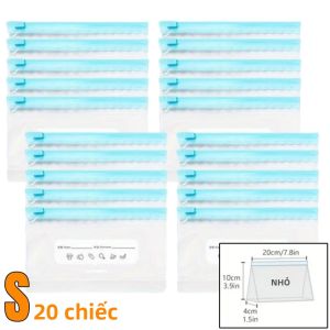 10-45 Chiếc Túi Bảo Quản Tươi Sống Có Dây Kéo Kín Chống Rò Rỉ Tủ Đông Bảo Quản Thực Phẩm Trái Cây Ngũ Cốc Rau Thịt