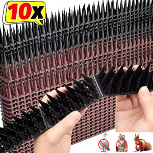 10pcs Anti Bird Spikes / Cuttable Outdoor Fence Deterrent Spikes / Anti Theft Climb Flexible Security Protector Thorn / for Wall Window Garden Fence Roof