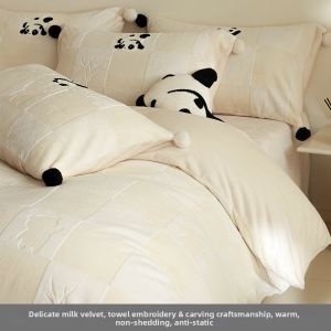shui yang | Soft Warm Thick Milk Velvet Bedding Set