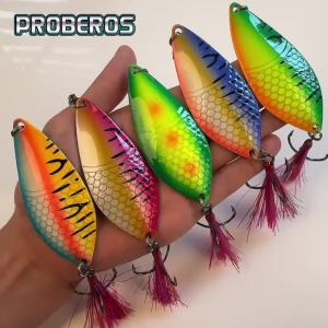 PROBEROS 1 Cái Mồi Câu Kim Tuyến Lấp Lánh 28g Với Ba Móc Câu Kim Tuyến Kim Loại Nhiều Màu Sắc Dùng Cho Câu Cá Ở Biển Sông Hồ.