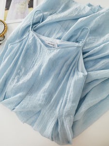 Romantic French Style V-Neck Strapless Dress High Waist A-Line Slimming Skirt Lenzing Lyocell Fiber Summer New Arrival