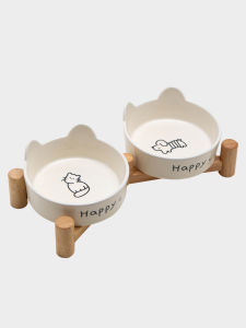 Petdebby | Bát Đôi Mèo Chó Sứ Tai Gấu Bảo Vệ Cổ