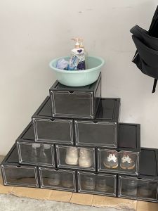 Shoe Box Storage Box Transparent Acrylic Air Jordan Sneakers Collection Shoe Cabinet Internet Celebrity Custom Shoe Wall Dustproof Open Shoe Rack