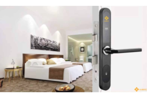 Khóa thẻ từ thông minh Hubert HB KS79 black chính hãng công nghệ Đức cao cấp cho cửa gỗ và cửa nhôm
