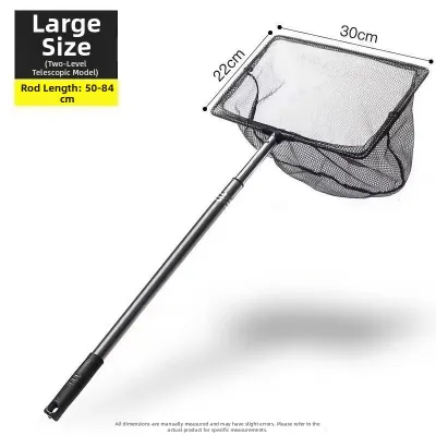 Small Size Ultra Fine Mesh Fish Net No Hurt Fish When Fishing Portable Lightweight Fishing Net for Outdoor Camping Travel