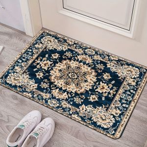 Thảm Trải Sàn Vikamala Phong Cách Bohemian Hiện Đại Với Họa Tiết Hoa Mandala - Thảm Trang Trí Nhà Cửa Chống Thấm Chống Phai Màu Dành Cho Người Lớn