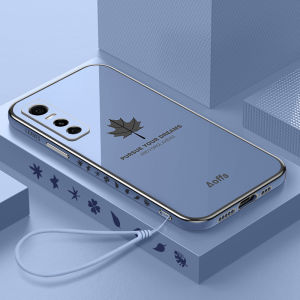 เคสโทรศัพท์ซิลิโคนกันกระแทกแบบครอบเต็มสำหรับ Vivo S7e รุ่นพลังงานใหม่ ป้องกันการตกหล่นพร้อมสายคล้องสำหรับผู้ชายและผู้หญิง