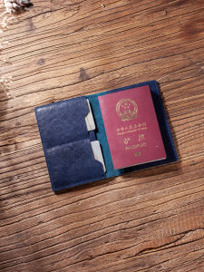First Layer Cowhide Passport Holder Multi-Functional Protective Cover Original Leather Card Holder Air Ticket Document Package Overseas Pass