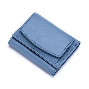 Small Wallet Womens Genuine Leather Japanese Style Wallet RFID Coin Bag Wallet Export Womens Mini Wallet Short Purse