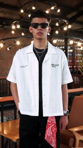 Benidson Kemeja Boxy Lengan Pendek Cuban Bowling Boxy Taciturn