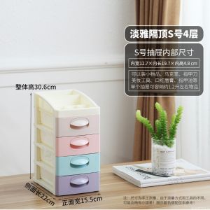 Desktop Plastic Multi-layer Drawer Style Cosmetic Storage Box Office Small Size Home Use Jewelry Organizer Rack