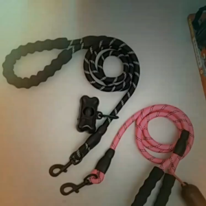 Pet leash reflective nylon round rope for dog dog walking rope dog leash pet supplies