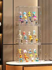 Display Box Doll Storage Box Large Capacity Transparent Dustproof Figurine Display Case Blind Box