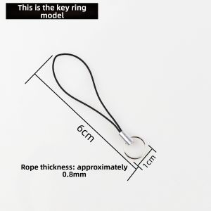 Spring Keychain Spring Rope Key Holder Mobile Phone Extensible Keychain Elderly Anti-Lost Mobile Phone Rope Digital Accessories