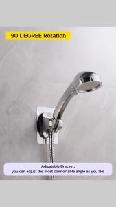 Self-Adhesive (Non Drill) ABS SHOWER HEAD HOLDER Adjustable Bathroom Accessories SILVER Q880/BLACK Q879/GUN GREY Q892