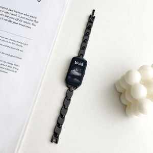 Huawei Band10/9 New Metal Chain Ceramic Sports Bracelet NFC Edition Womens Watch Band Replacement for Honor Smartwatch