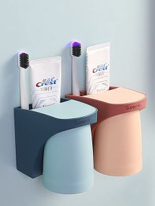 Magnetic Toothbrush Holder Toothbrush Cup Wall Mounted Suction Cup