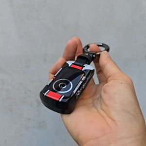 เคสรีโมทมอเตอร์ไซต์ XMAX 2025 ลาย Sport ด้านในกันกระแทกปิดปุ่ม TPU ดำ กดได้ (Sport Key ABS Key Cover with push button Guard 360)