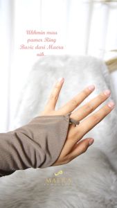 Manset Tangan Handsock & Cincin Polos Bahan Jersey oleh Maera