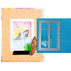 frame house Window Metal Cutting Dies Stencils For DIY Scrapbooking Decorative Embossing Handcraft Die Cutting Template
