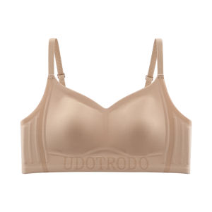 Miiow | Cat Woman Foundation Liquid Lingerie Thin Strap Invisible Gathered Bra Women Summer Seamless V-Back Adjustable Strap Bra