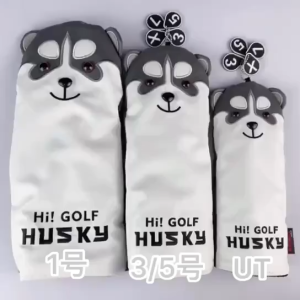 ปลอกหุ้มไม้กอล์ฟ ลายหมาฮัสกี้ 1 ชิ้น Golf Head Cover Husky 1 Pcs. (CVH001)