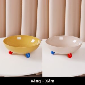 WEIFUREN | Bát Thú Cưng Kiểu Dopamine Chống Trượt Mồm Lớn Chống Vết Đen Trên Cằm