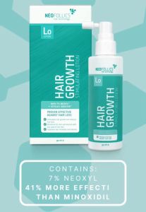 Neofollics Hair Growth Stimulating Lotion Clinically proven +41% MORE EFFECTIVE THAN MINOXIDIL Prevent Thinning Hair and Stop Hair Loss