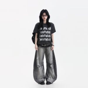 zuocisankon | Áo Thun Sọc Phong Cách Subculture Cổ Điển Mỹ