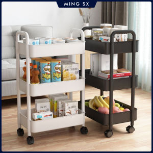 Household Multi-layer Small Cart Storage Rack Floor To Floor Kitchen Bedroom Bathroom Storage Rack Storage Rack With Wheels