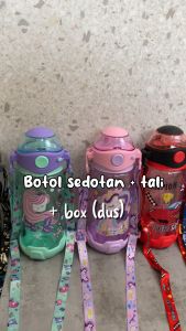 (Dijual Terpisah) Botol minum sedotan + Bekal Stainless Yummy PG PAUD TK original