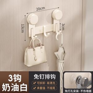 Solid Aluminum Door Back Clothes Storage Rack Wall Mounted Hook Closet Organizer No Drilling Required Bedroom Essential