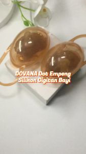 DOVANA Dot Empeng Bayi Silikon Gigitan Bayi Set Tali Klip Pengikat Baby Teether Pacifier with Case