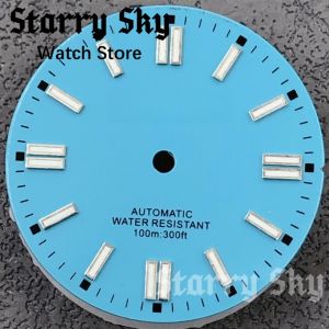 Starry Sky 29mm Red/Orange/Yellow/Green/Blue/Black/White Sunberst Watch Dial With Luminous Fit For NH35 Movement Watch Accessory